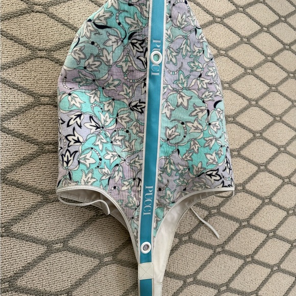 Emilio Pucci Terry Cloth Beach Tote Bag | Y2K Italian Designer Resort Print - Picture 6 of 8